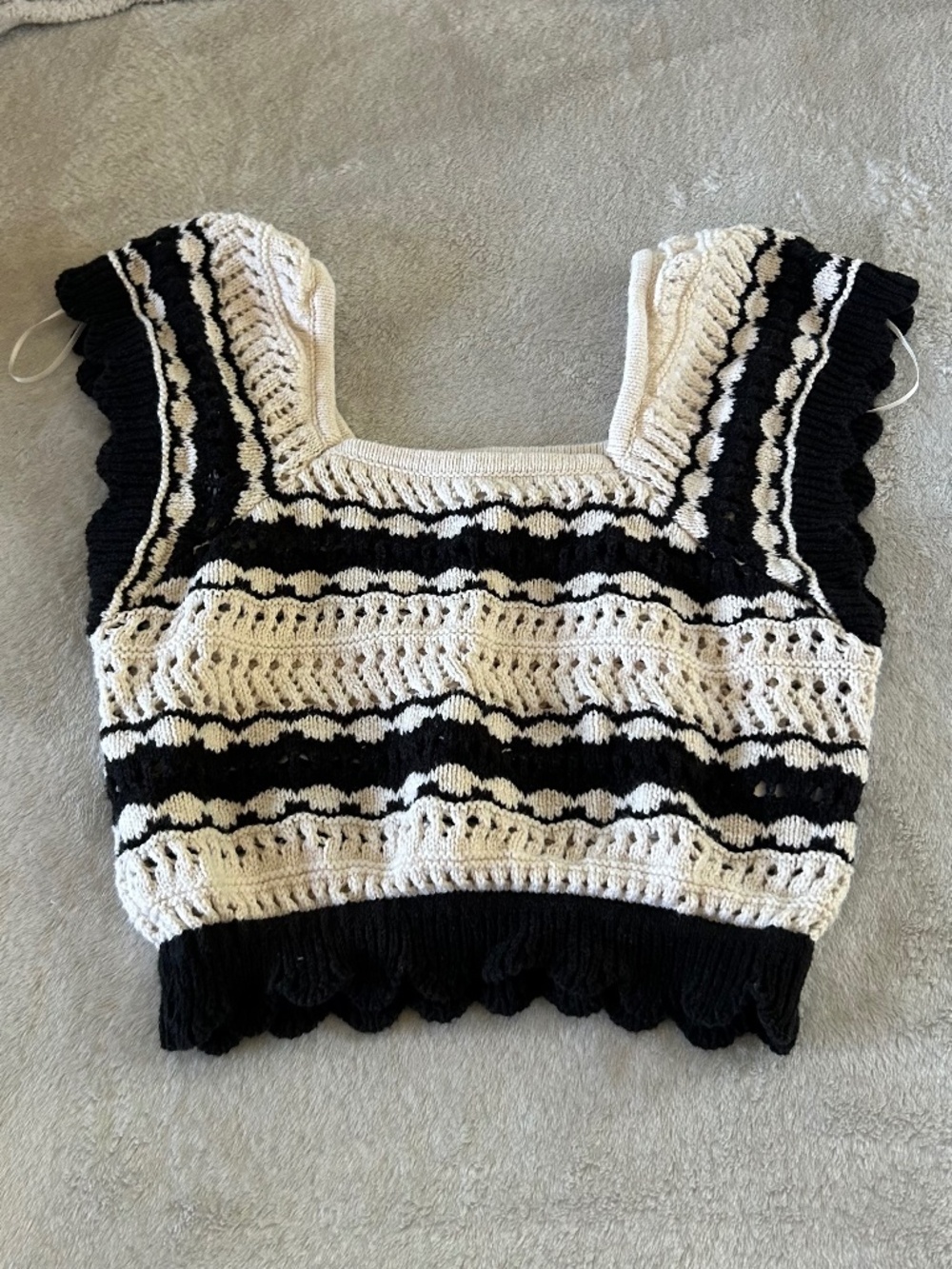 Crochet Sweater Crop Top